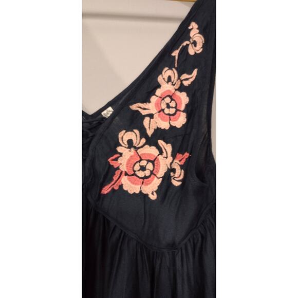 Intimately Free People Aida Embroidered Slip Modal soft Tank Top Slip Dress XS - Picture 8 of 15